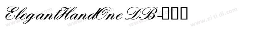 ElegantHandOne DB字体转换